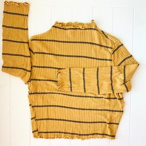 Mezzanine Mustard Yellow Crop Top